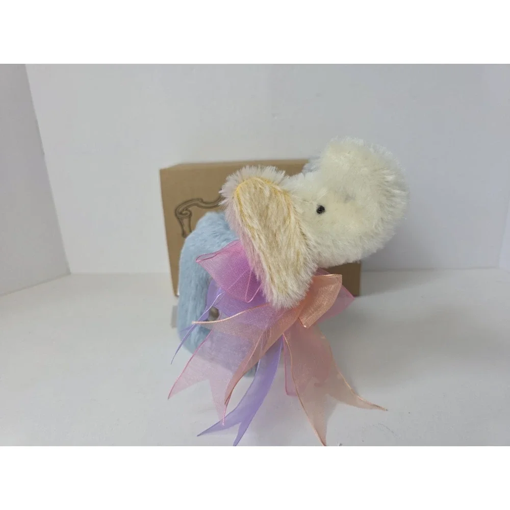 Jaymar Creations Trixie elephant w/ box and tags mohair colorful